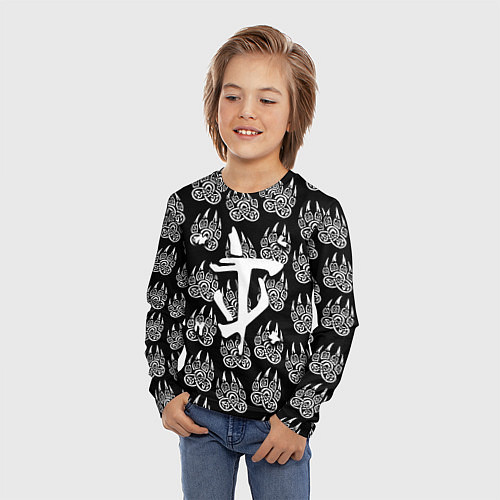 Детский лонгслив Doom хищник леса / 3D-принт – фото 3