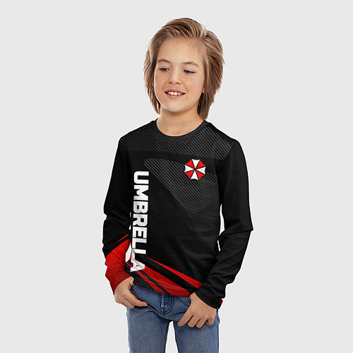 Детский лонгслив Umbrella - спорт / 3D-принт – фото 3