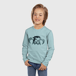 Лонгслив детский Скайрим - минимализм, цвет: 3D-принт — фото 2