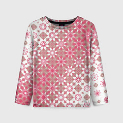 Лонгслив детский Звездная россыпь-розовый, цвет: 3D-принт