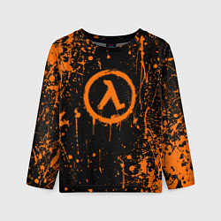 Лонгслив детский Халф лайф - подтеки, цвет: 3D-принт