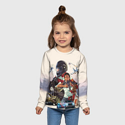 Лонгслив детский GTA Online, цвет: 3D-принт — фото 2