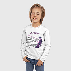 Лонгслив детский J-Hope - BTS, цвет: 3D-принт — фото 2