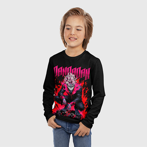 Детский лонгслив Дандадан Окарун / 3D-принт – фото 3