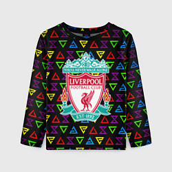 Детский лонгслив Liverpool pattern neon
