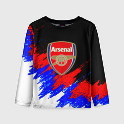Детский лонгслив Арсенал краски триколор