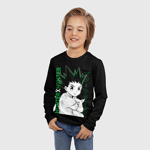 Детский лонгслив Гон Фрикс Хантер х Хантер / 3D-принт – фото 3
