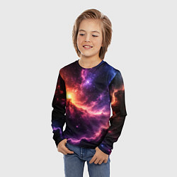 Лонгслив детский Фантастические космические туманы, цвет: 3D-принт — фото 2