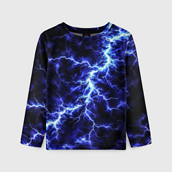 Лонгслив детский Мощнейший разряд молнии, цвет: 3D-принт