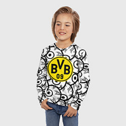 Лонгслив детский Borussia глаза текстура, цвет: 3D-принт — фото 2