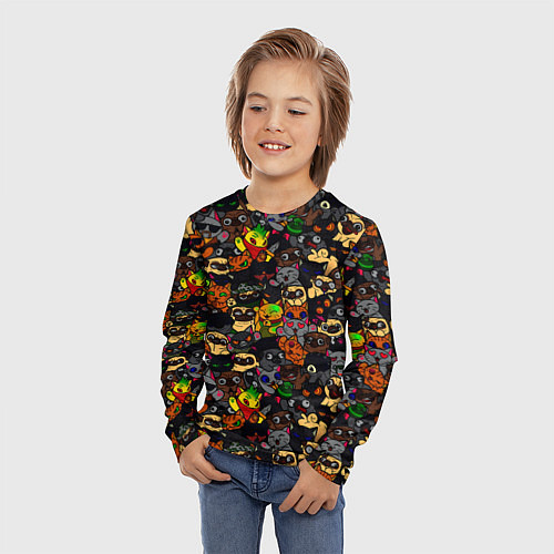 Детский лонгслив Paw / 3D-принт – фото 3