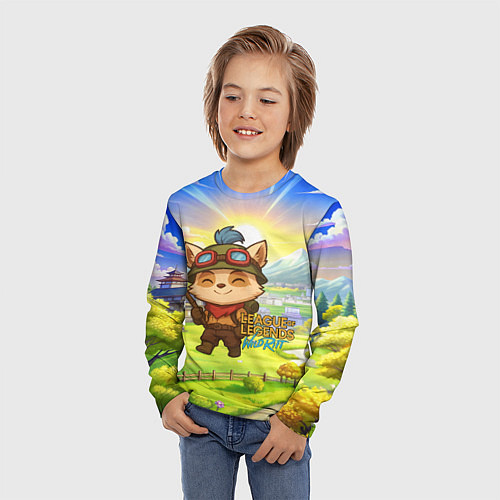 Детский лонгслив League of legends Тимо / 3D-принт – фото 3