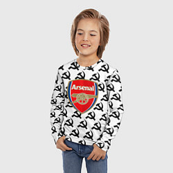 Лонгслив детский Arsenal ссср паттерн, цвет: 3D-принт — фото 2