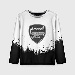 Лонгслив детский Arsenal черный лес, цвет: 3D-принт