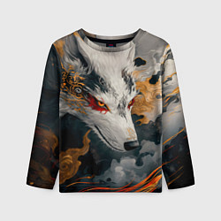 Лонгслив детский Японска лиса, цвет: 3D-принт