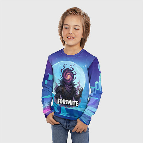 Детский лонгслив Рейвен Fortnite / 3D-принт – фото 3