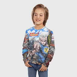 Лонгслив детский Fallout комиксный стиль, цвет: 3D-принт — фото 2