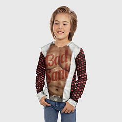 Лонгслив детский Костюм деда мороза с накаченным прессом, цвет: 3D-принт — фото 2