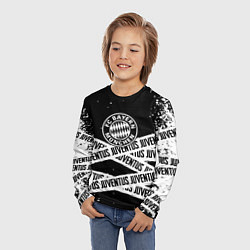 Лонгслив детский Бавария Мюнхен x Ювентус, цвет: 3D-принт — фото 2