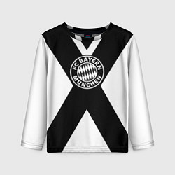 Лонгслив детский Бавария Мюнхен полосы, цвет: 3D-принт