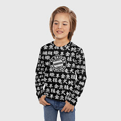 Лонгслив детский Бавария Мюнхен символы, цвет: 3D-принт — фото 2