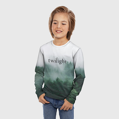 Детский лонгслив Twilight forest / 3D-принт – фото 3