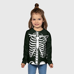 Лонгслив детский Я скелетон, цвет: 3D-принт — фото 2