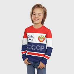 Лонгслив детский Символика и знаки СССР, цвет: 3D-принт — фото 2