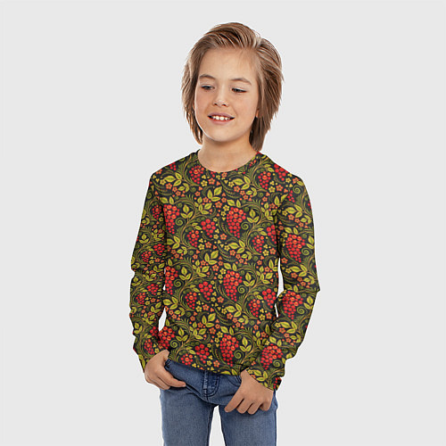 Детский лонгслив Славянский узор / 3D-принт – фото 3