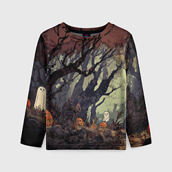 Детский лонгслив Призрачный лес
