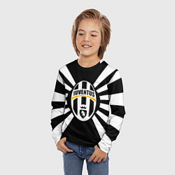 Лонгслив детский Ювентус линии, цвет: 3D-принт — фото 2