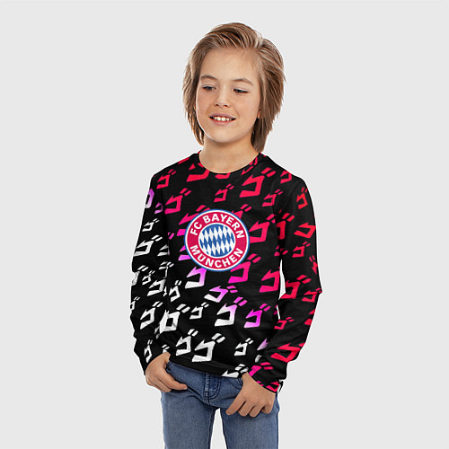 Детский лонгслив Бавария Мюнхен jojo anime / 3D-принт – фото 3
