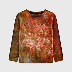 Лонгслив детский Абстракция - bright red, цвет: 3D-принт