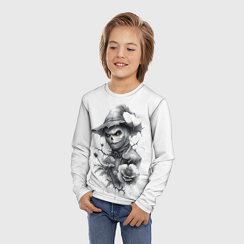 Детский лонгслив Eerie Scarecrow / 3D-принт – фото 3