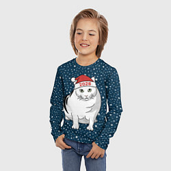 Лонгслив детский Кот мем - 2026, цвет: 3D-принт — фото 2