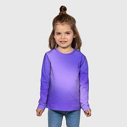 Лонгслив детский Color purple gradient, цвет: 3D-принт — фото 2