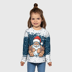 Лонгслив детский Сантамаха, цвет: 3D-принт — фото 2