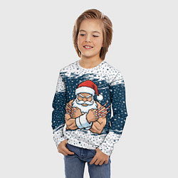 Лонгслив детский Сантамаха, цвет: 3D-принт — фото 2