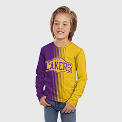 Лонгслив детский NBA Lakers LA, цвет: 3D-принт — фото 2