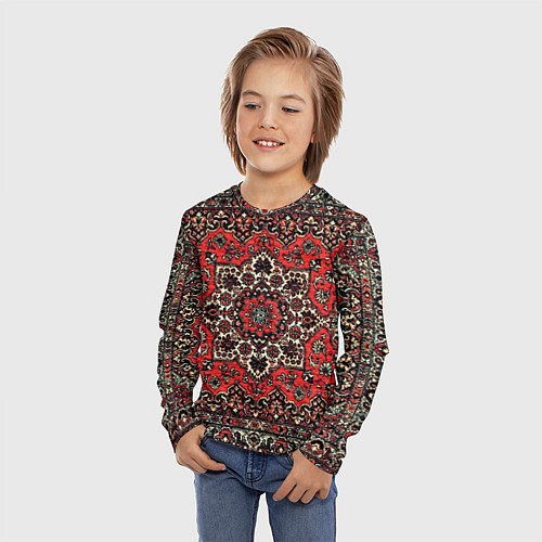 Детский лонгслив Пыльный ковёр / 3D-принт – фото 3