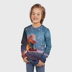 Лонгслив детский Игрушечная лошадка 2026, цвет: 3D-принт — фото 2