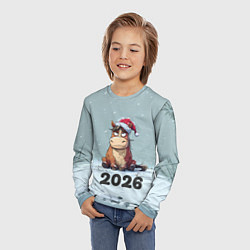 Лонгслив детский Уставшая лошадка 2026, цвет: 3D-принт — фото 2