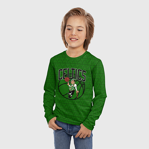 Детский лонгслив NBA Celtics / 3D-принт – фото 3