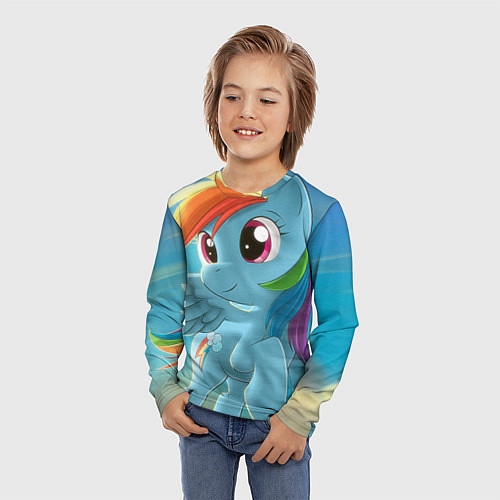 Детский лонгслив My littlle pony / 3D-принт – фото 3