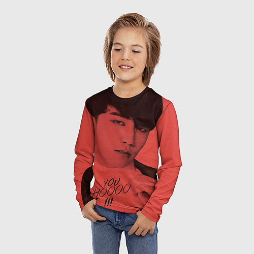 Детский лонгслив Big bang: You Hoooo / 3D-принт – фото 3