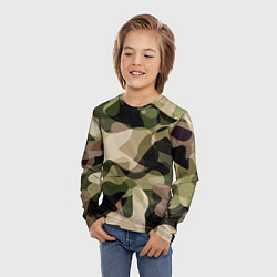 Лонгслив детский Камуфляж, цвет: 3D-принт — фото 2
