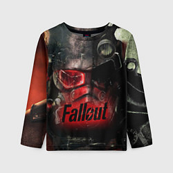 Лонгслив детский Fallout Red, цвет: 3D-принт