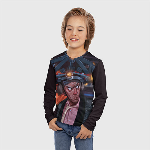 Детский лонгслив Emmett Lathrop Brown / 3D-принт – фото 3