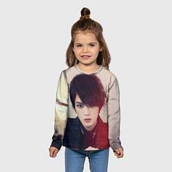 Лонгслив детский Kim JaeJoong, цвет: 3D-принт — фото 2