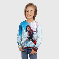 Лонгслив детский Mirror`s edge, цвет: 3D-принт — фото 2